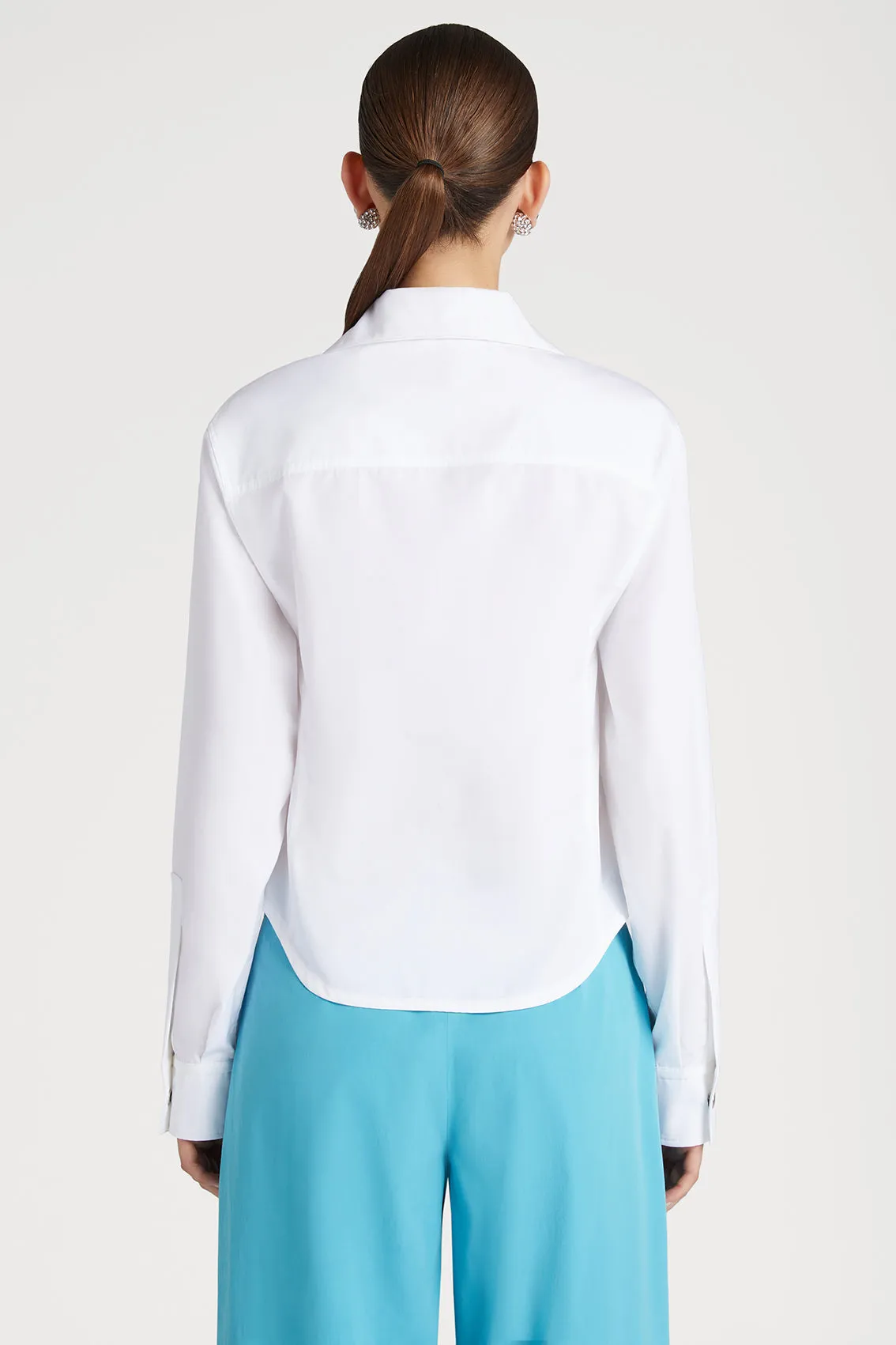 LONG-SLEEVE SHIRT IN OPTIC WHITE