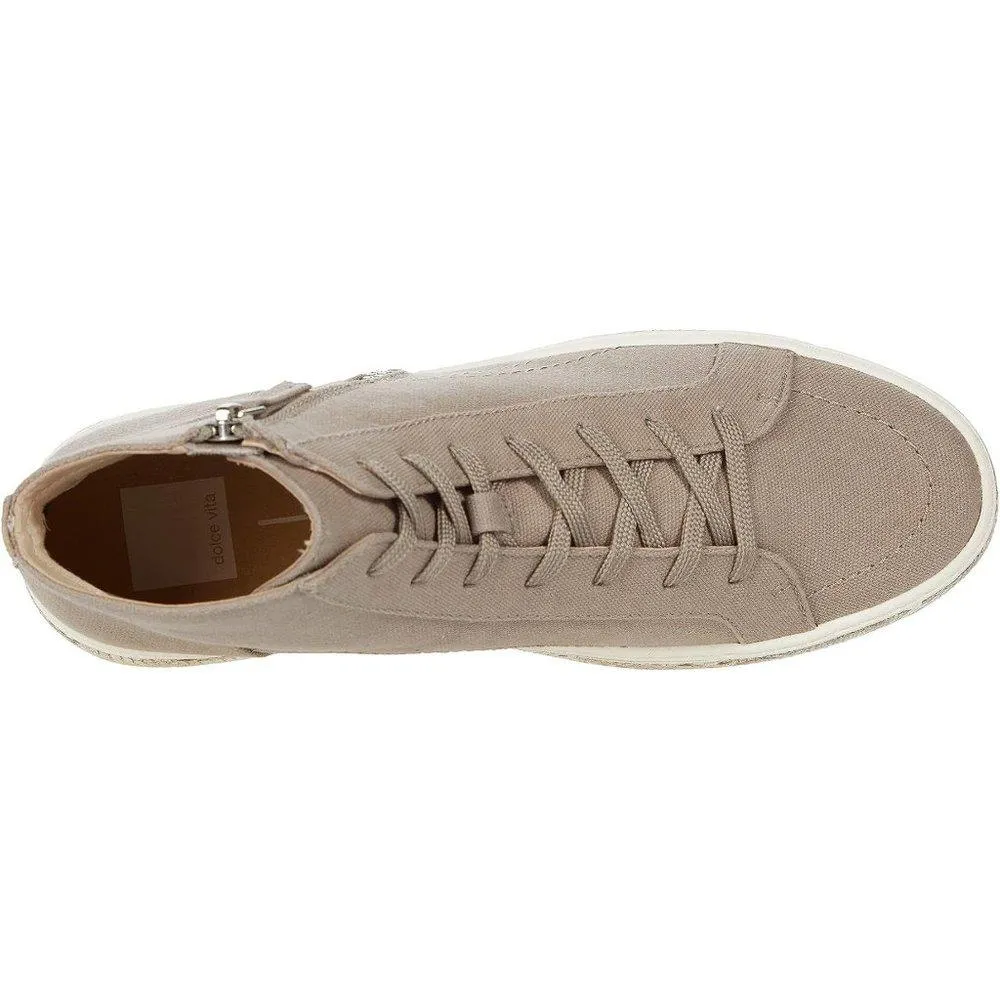 Loreli Olive Canvas High Top Sneakers