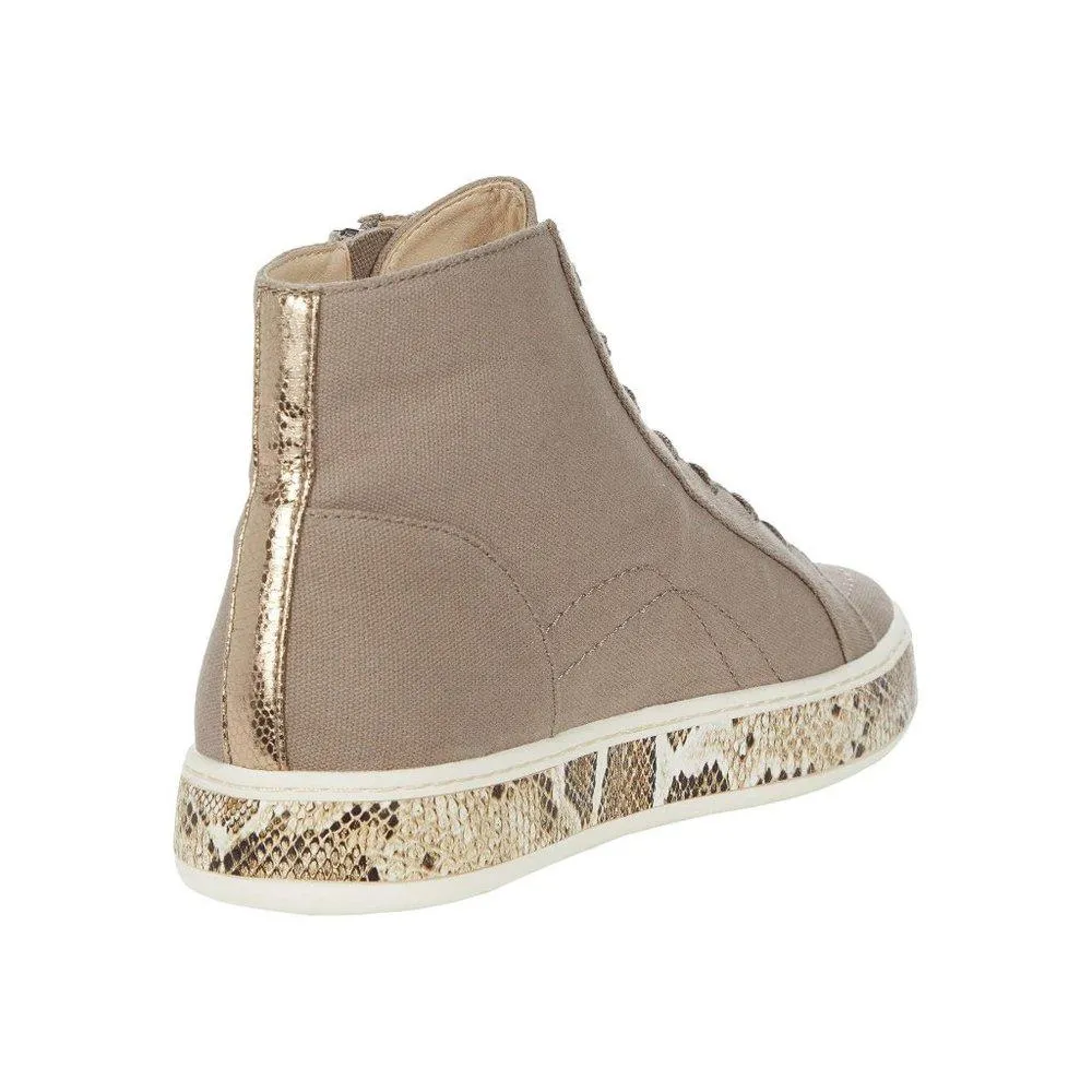 Loreli Olive Canvas High Top Sneakers