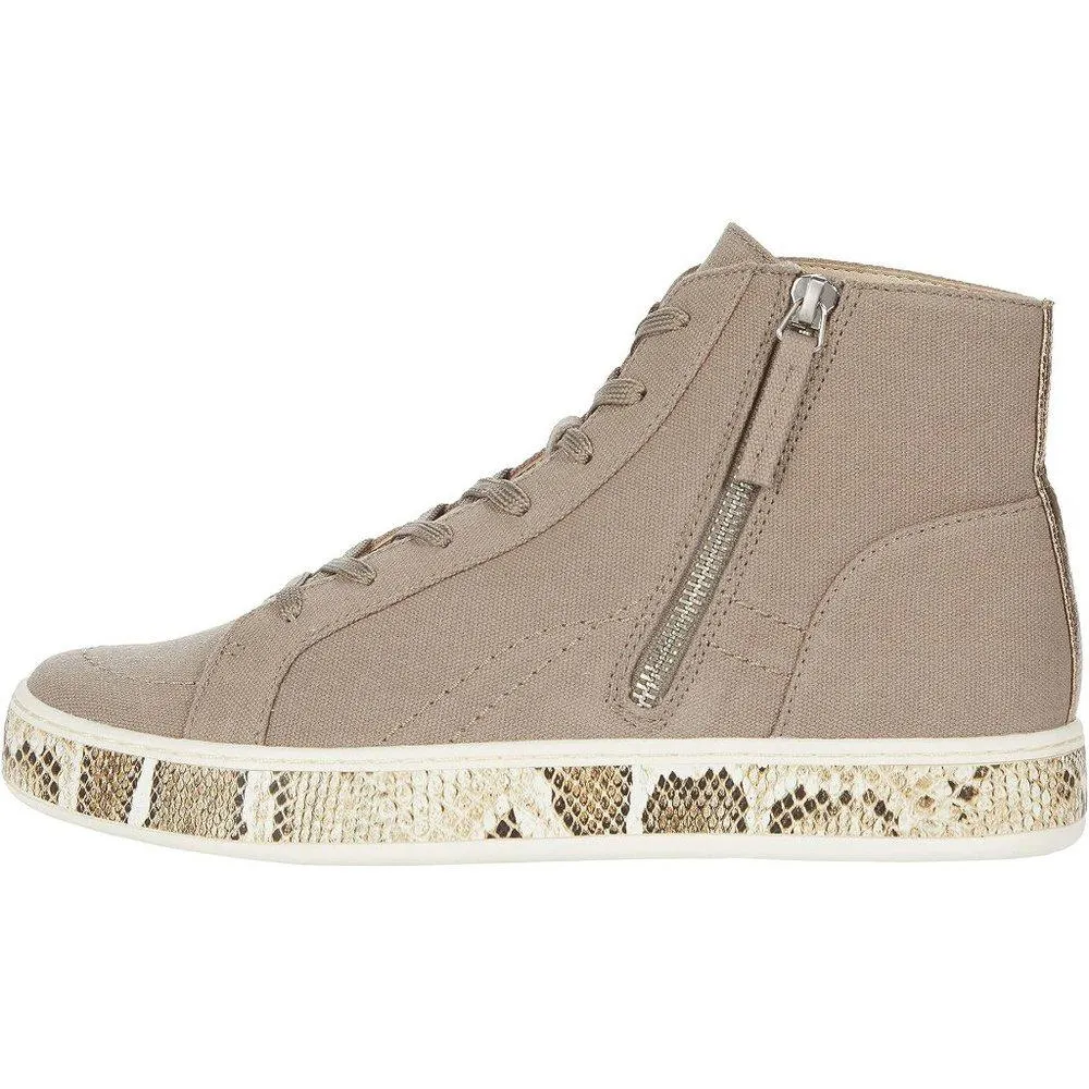 Loreli Olive Canvas High Top Sneakers