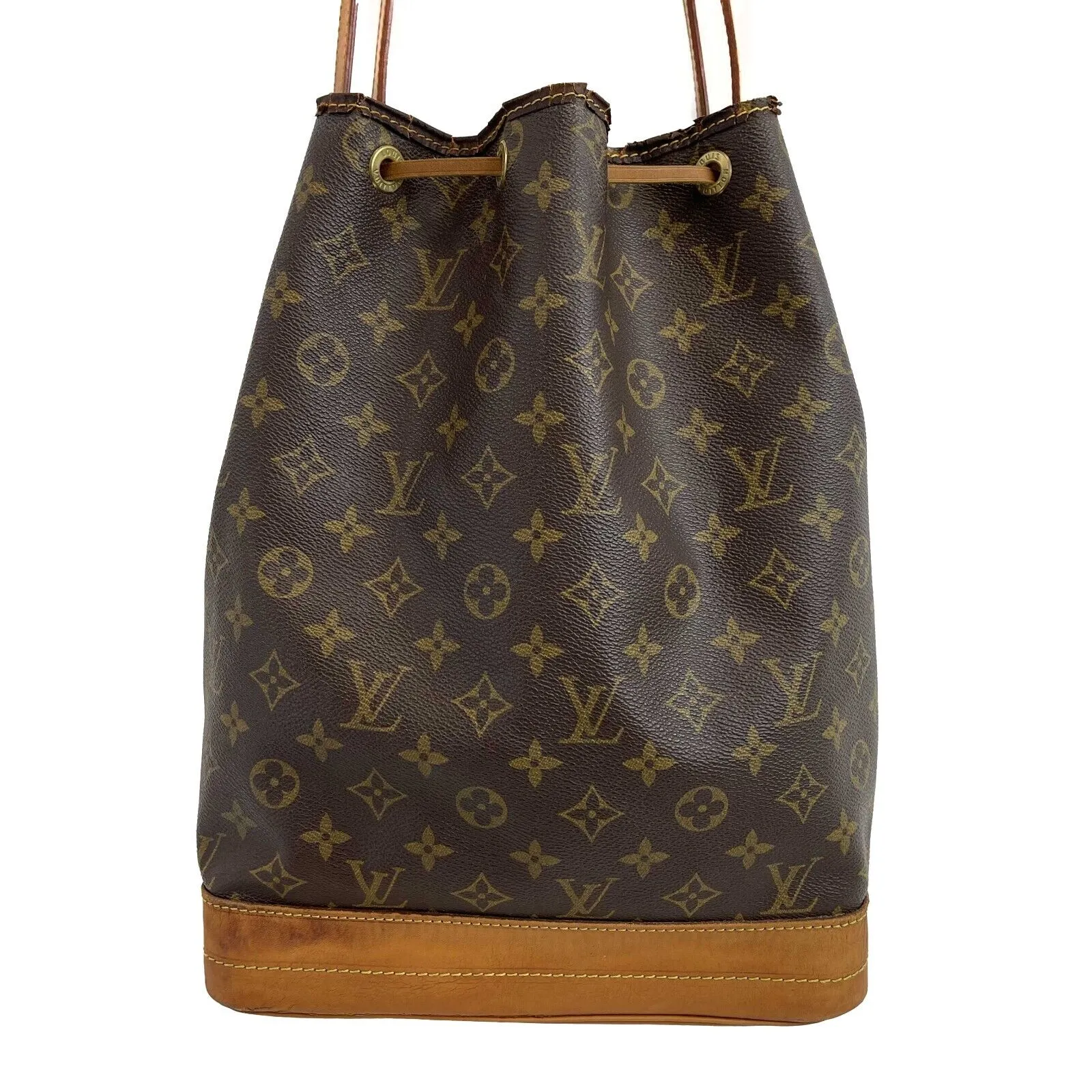 Louis Vuitton - Monogram Noe - Brown / Tan Canvas Bucket Bag