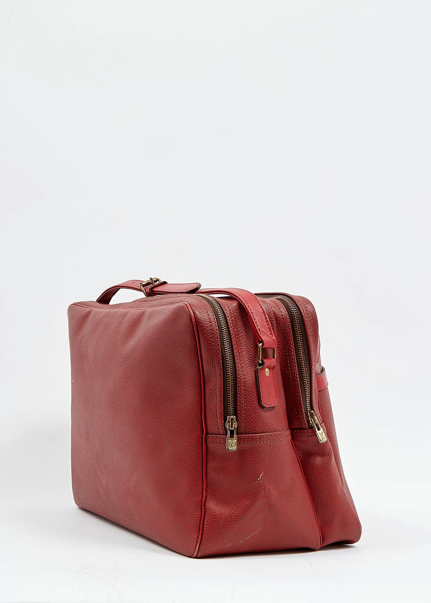 Louis Vuitton Red Leather 1987 America’s Cup Shoulder Bag
