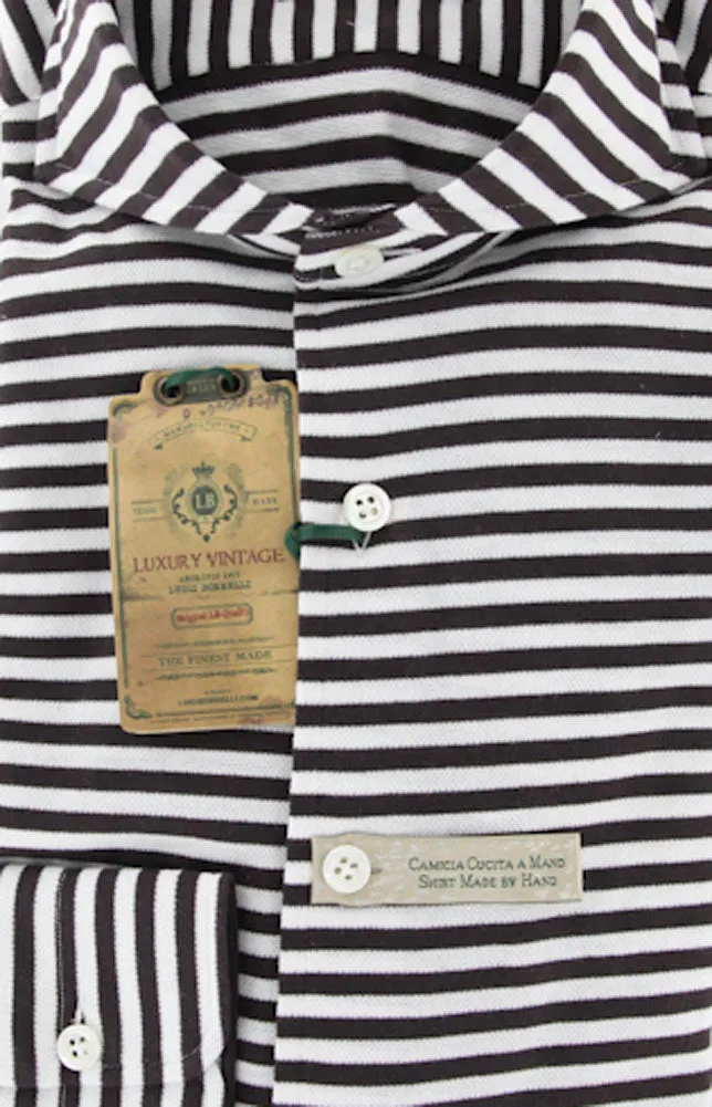 Luigi Borrelli Brown Casual Shirt – Size: Small US