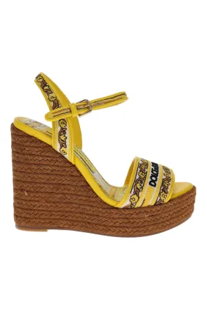 Majolica Gialla Espadrille Wedge Sandal