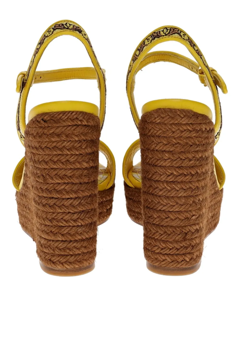 Majolica Gialla Espadrille Wedge Sandal