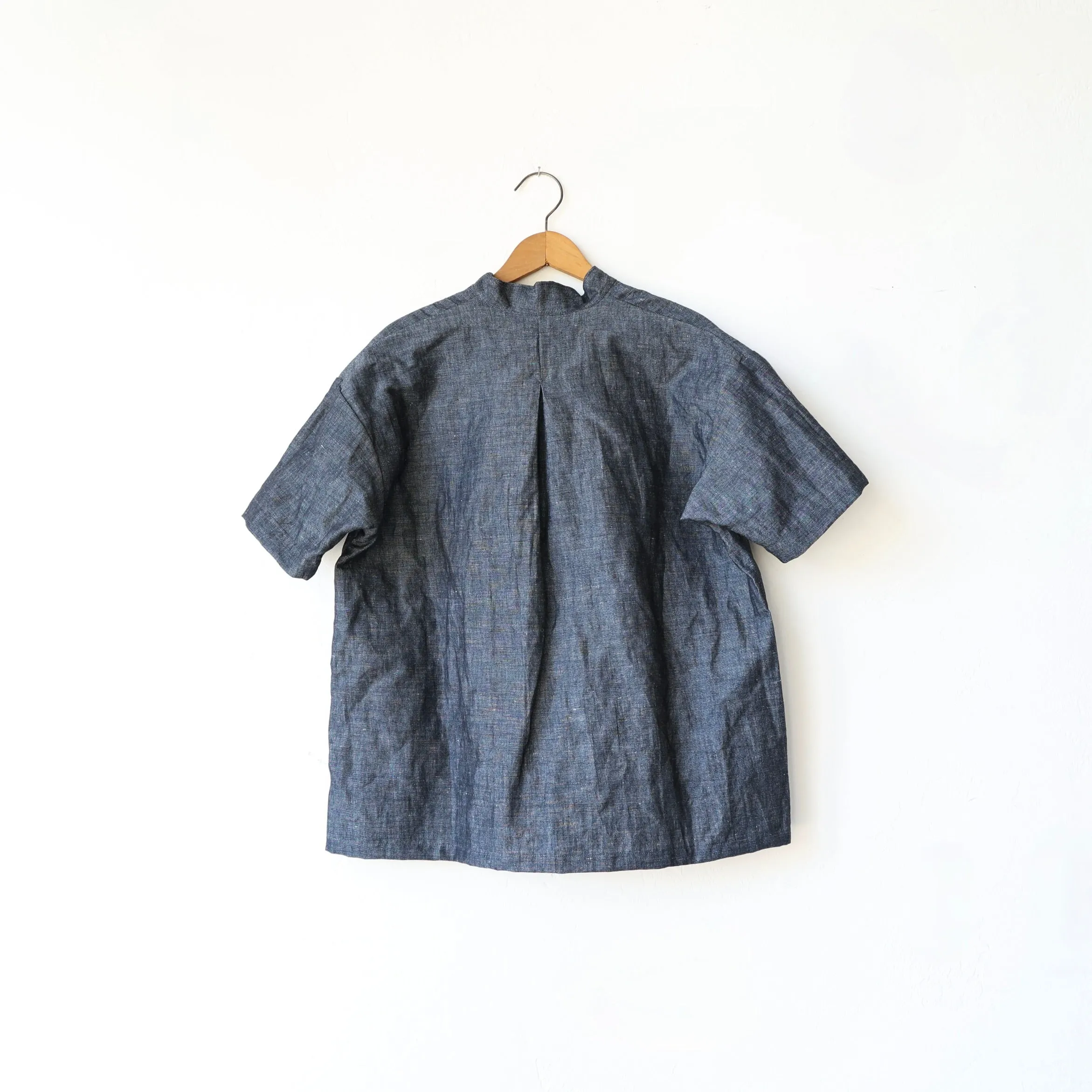 Makié Cotton/Linen Blouse - Denim Blue