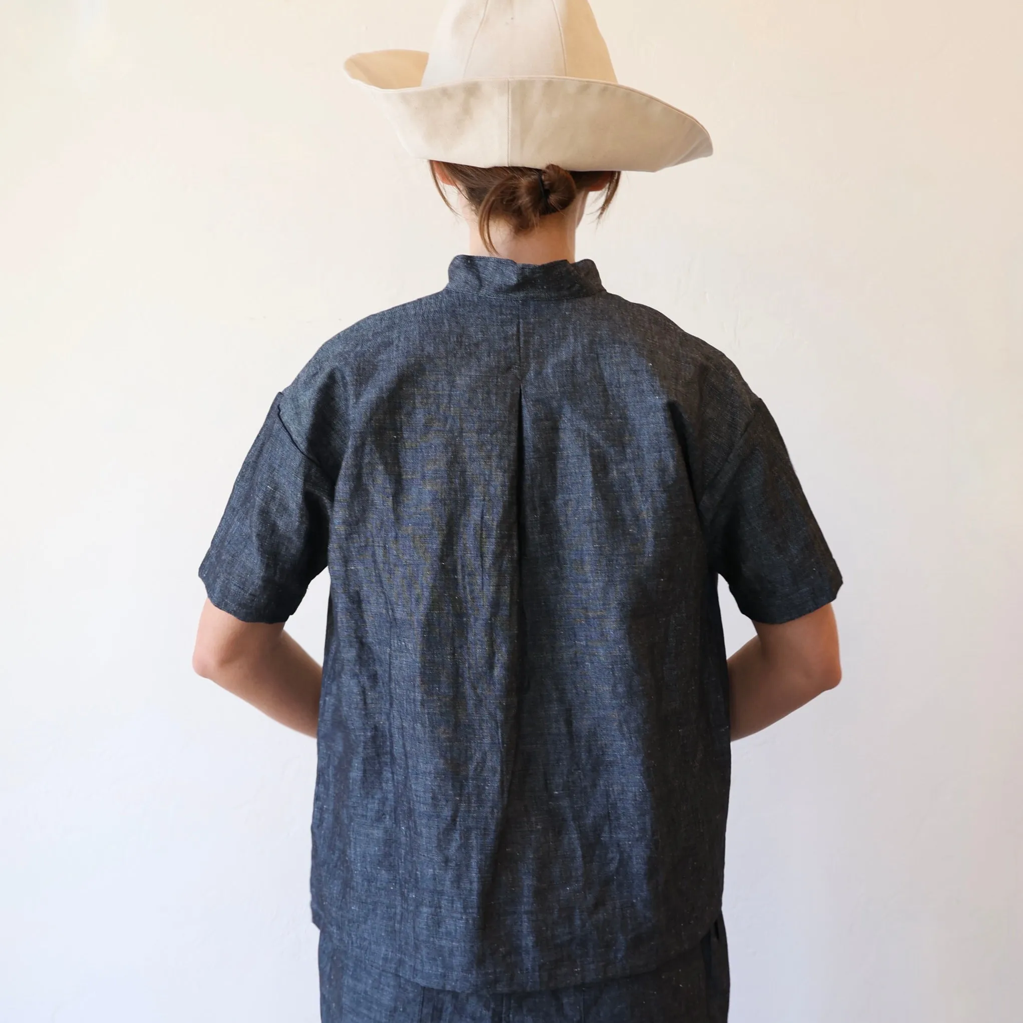 Makié Cotton/Linen Blouse - Denim Blue