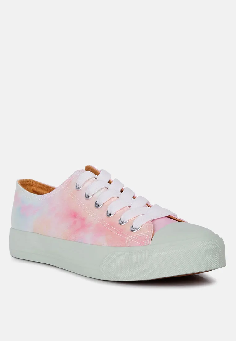 Maverick Tie Dye Printed Canvas Sneakers