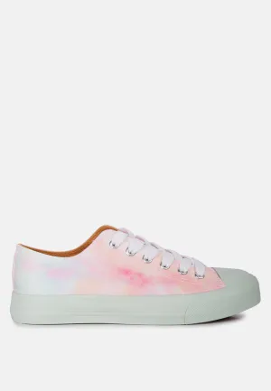 Maverick Tie Dye Printed Canvas Sneakers