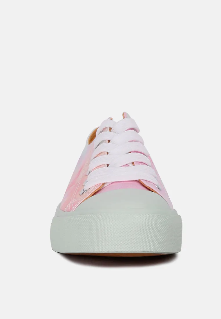 Maverick Tie Dye Printed Canvas Sneakers