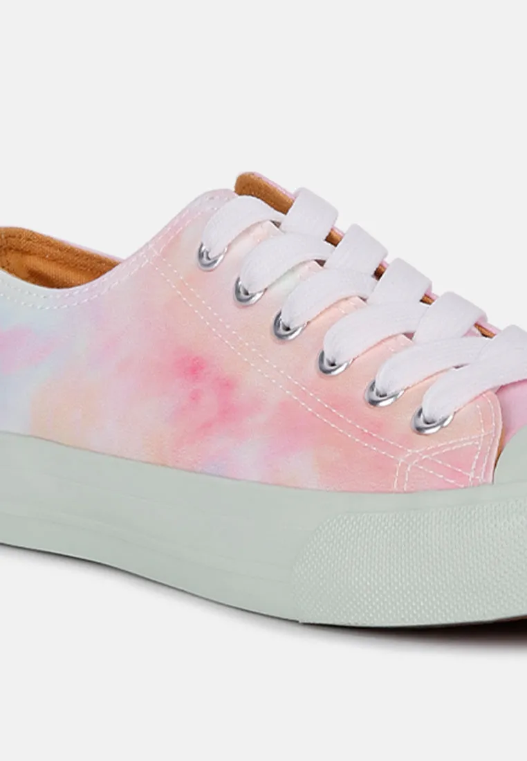 Maverick Tie Dye Printed Canvas Sneakers
