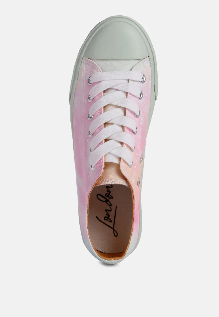 Maverick Tie Dye Printed Canvas Sneakers