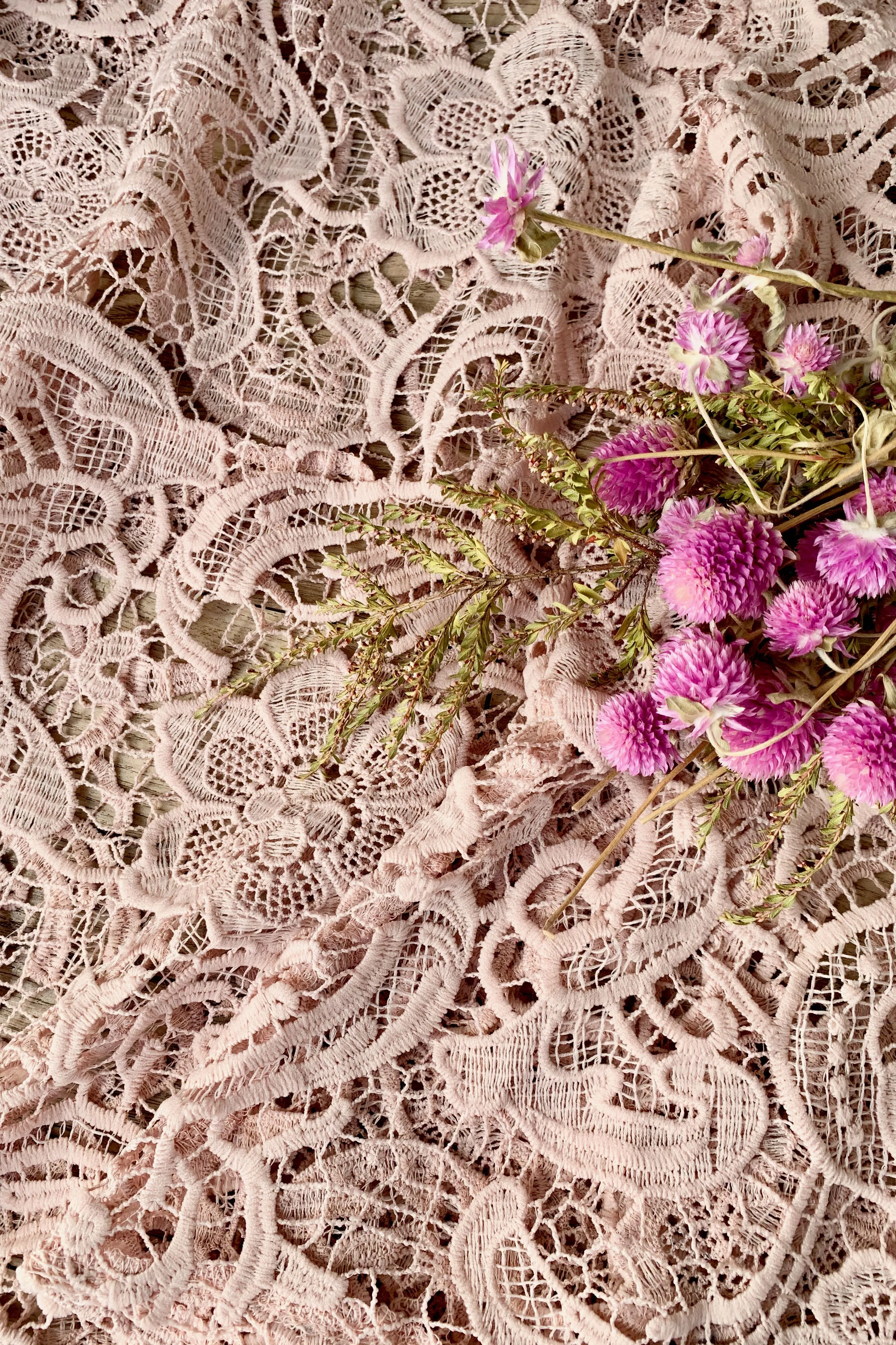 Maya lace top- Dusty Pink