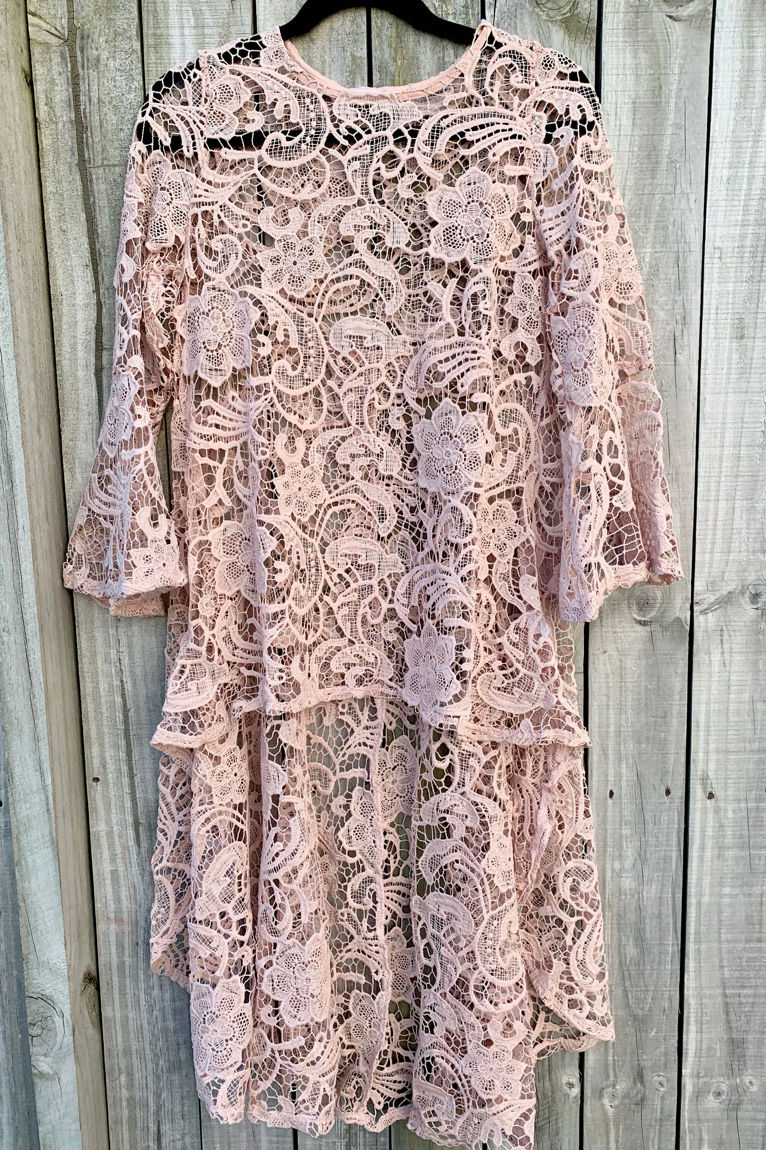 Maya lace top- Dusty Pink