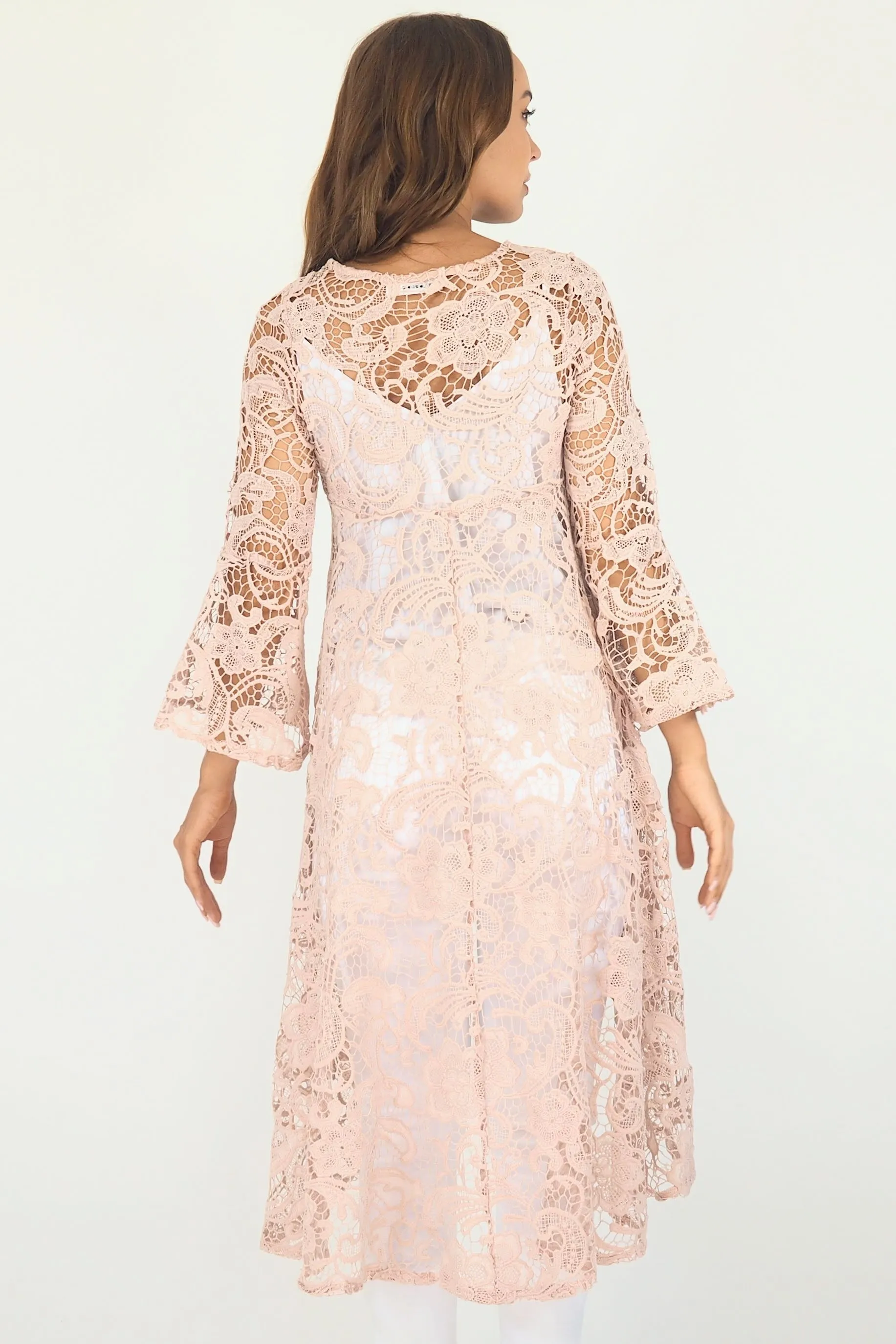 Maya lace top- Dusty Pink