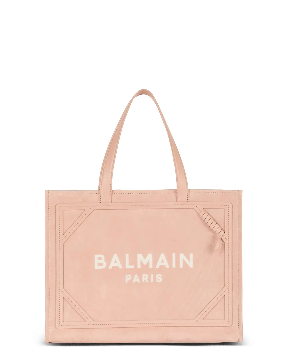 Medium Suede B-Army Tote in Nude Rose
