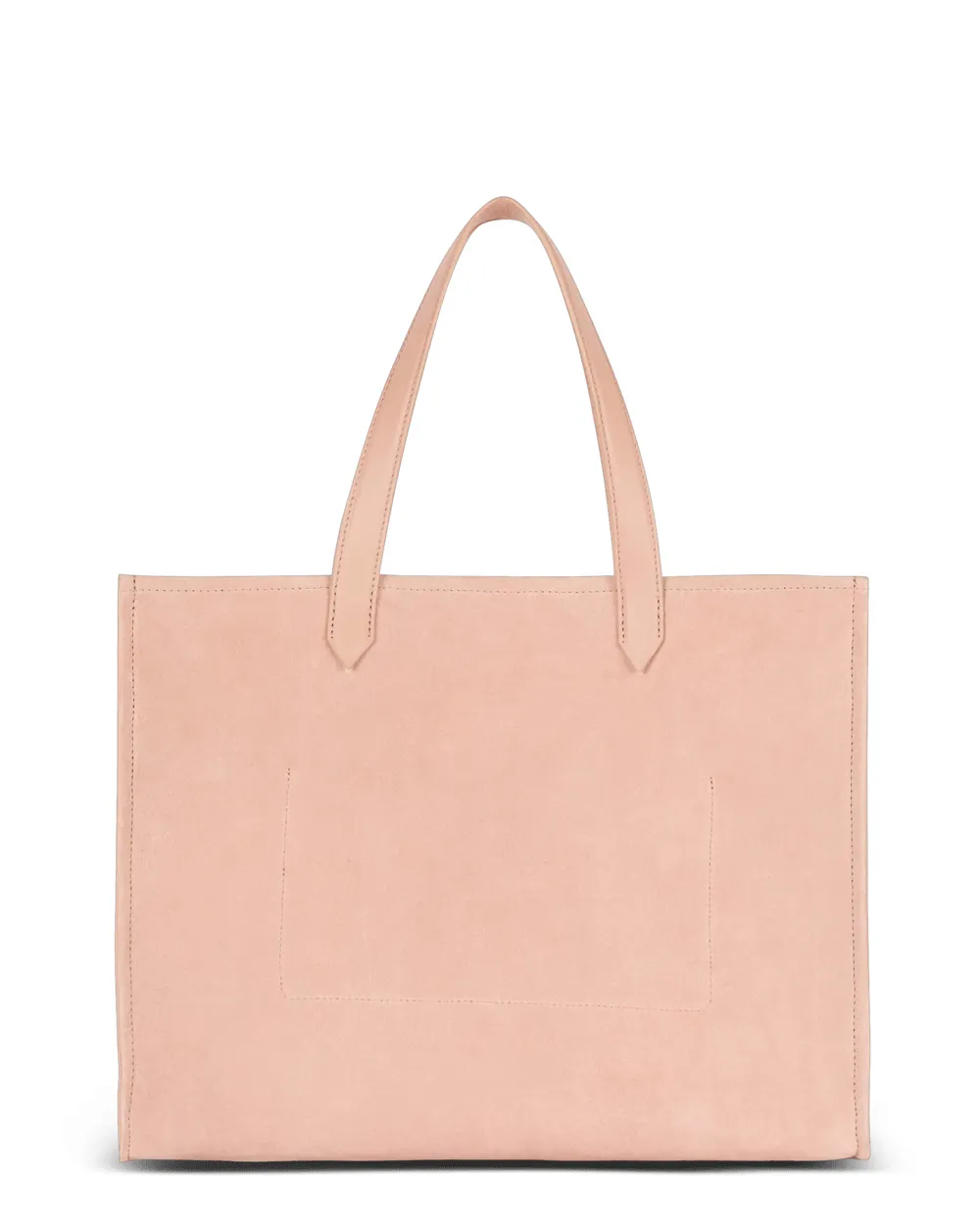 Medium Suede B-Army Tote in Nude Rose