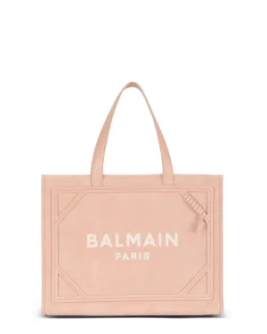 Medium Suede B-Army Tote in Nude Rose