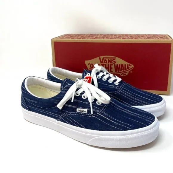 💖MEGA SALE💖VANS Era Suiting Blue Navy Stripes Casual Textile Men's VN0A4U392RI