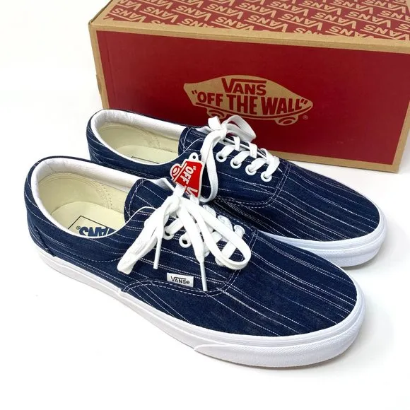 💖MEGA SALE💖VANS Era Suiting Blue Navy Stripes Casual Textile Men's VN0A4U392RI