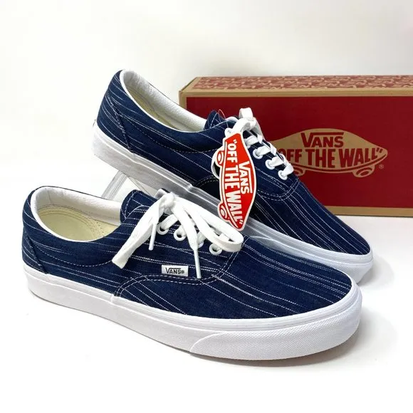 💖MEGA SALE💖VANS Era Suiting Blue Navy Stripes Casual Textile Men's VN0A4U392RI