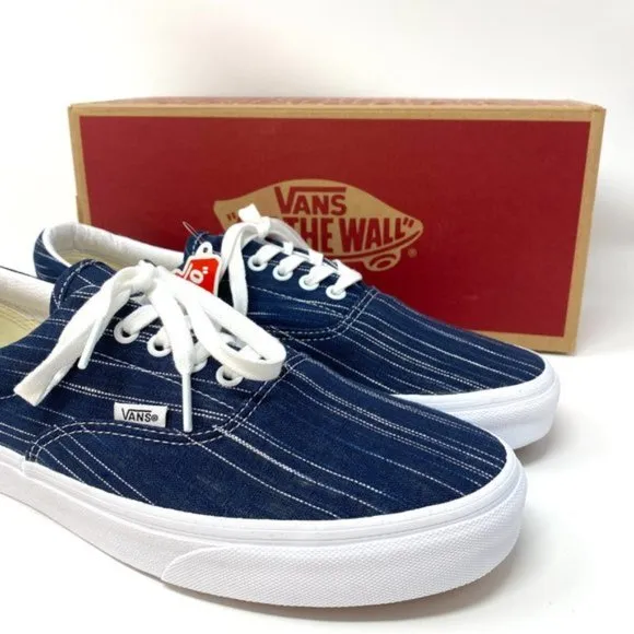 💖MEGA SALE💖VANS Era Suiting Blue Navy Stripes Casual Textile Men's VN0A4U392RI