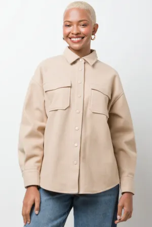 Melton Shirt Natural