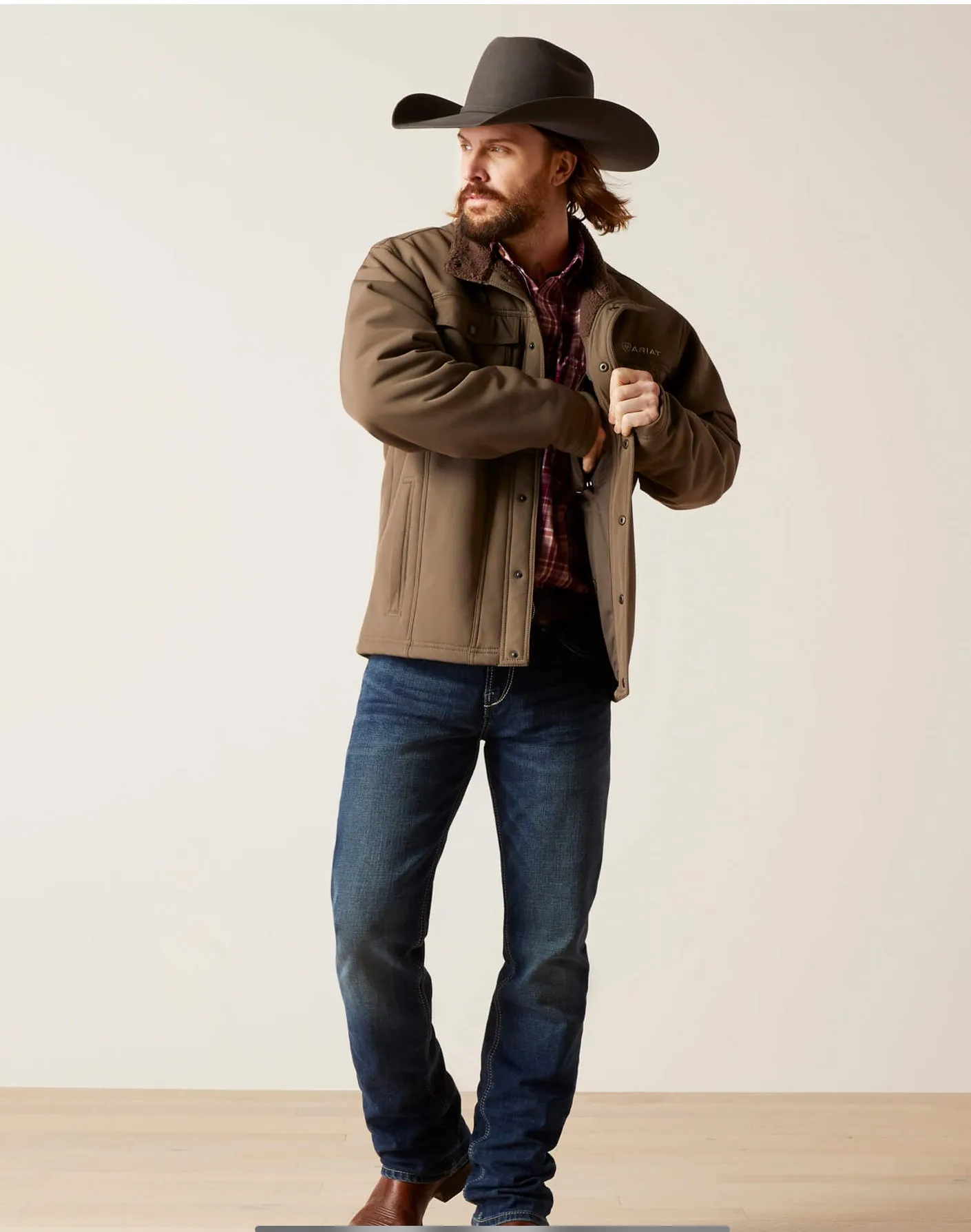 Men’s Ariat Vernon Benyan Bark Sherpa 2.0