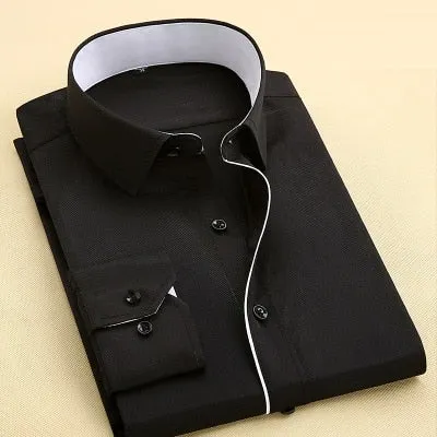 Men's Autumn winter Formal Shirts plus sizes