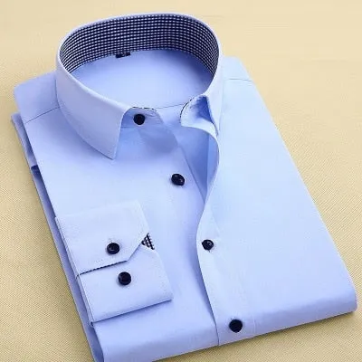 Men's Autumn winter Formal Shirts plus sizes
