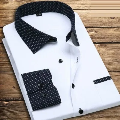Men's Autumn winter Formal Shirts plus sizes