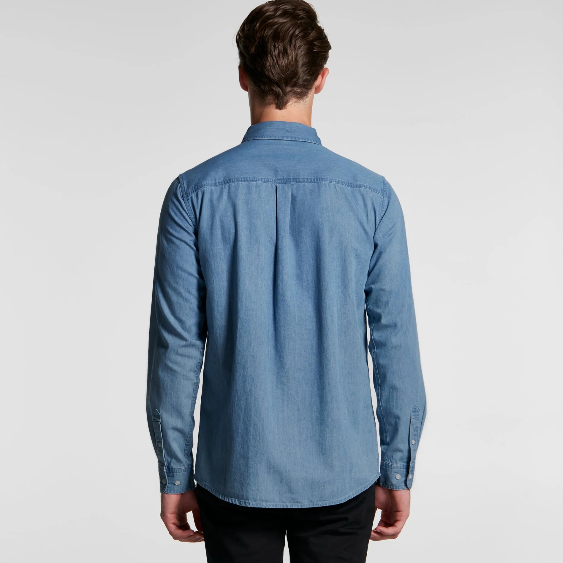 Mens Blue Denim Shirt (AS-5409)