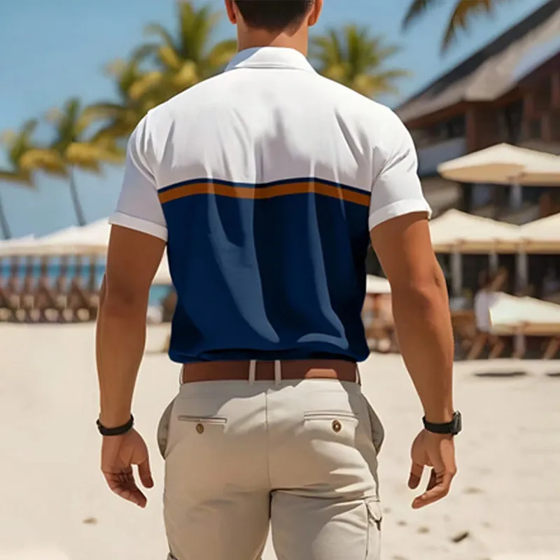 Men's Business Casual Short Sleeve Shirt 2410000447