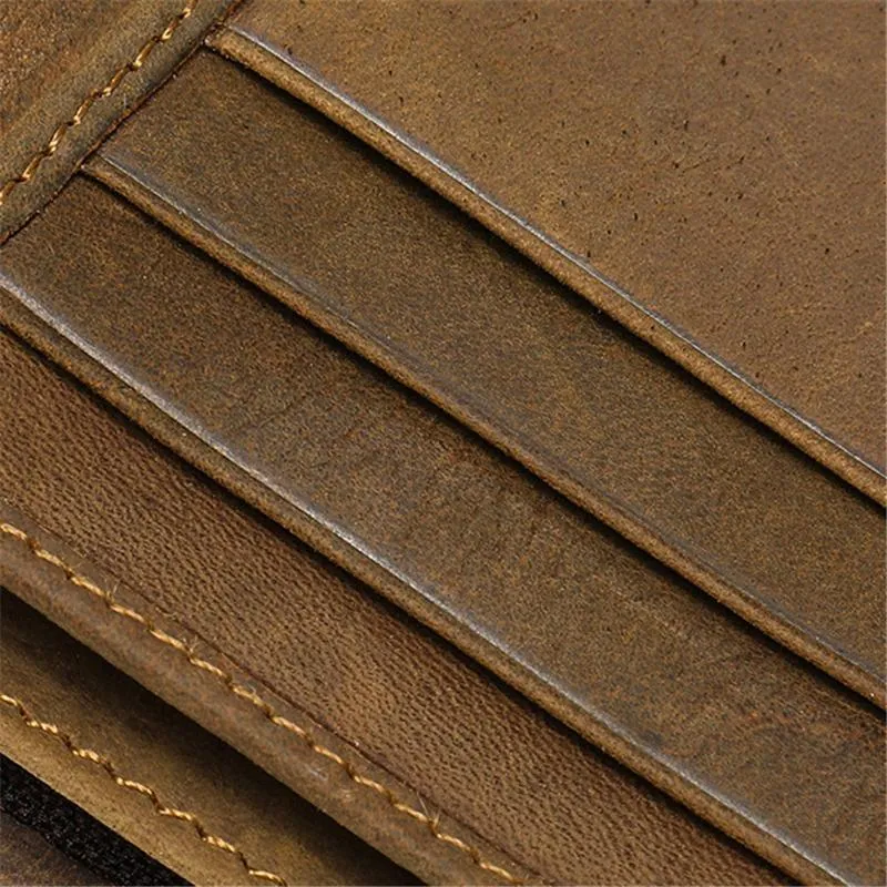 Men's Casual Durable Alligator Pattern Bifold Short Wallet