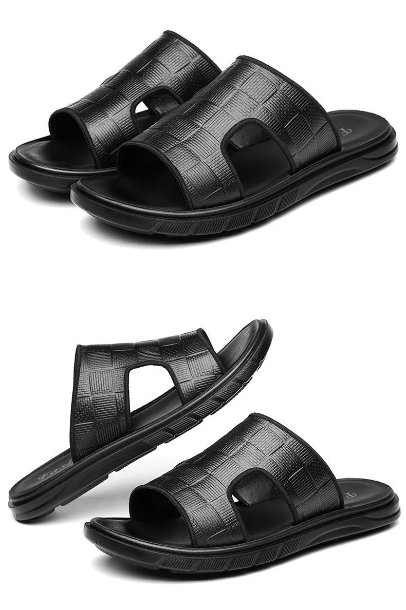 Men's Casual Leather Adjustable Handmade Sandals Water