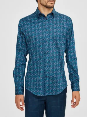 Men's casual long sleeve stretch shirt