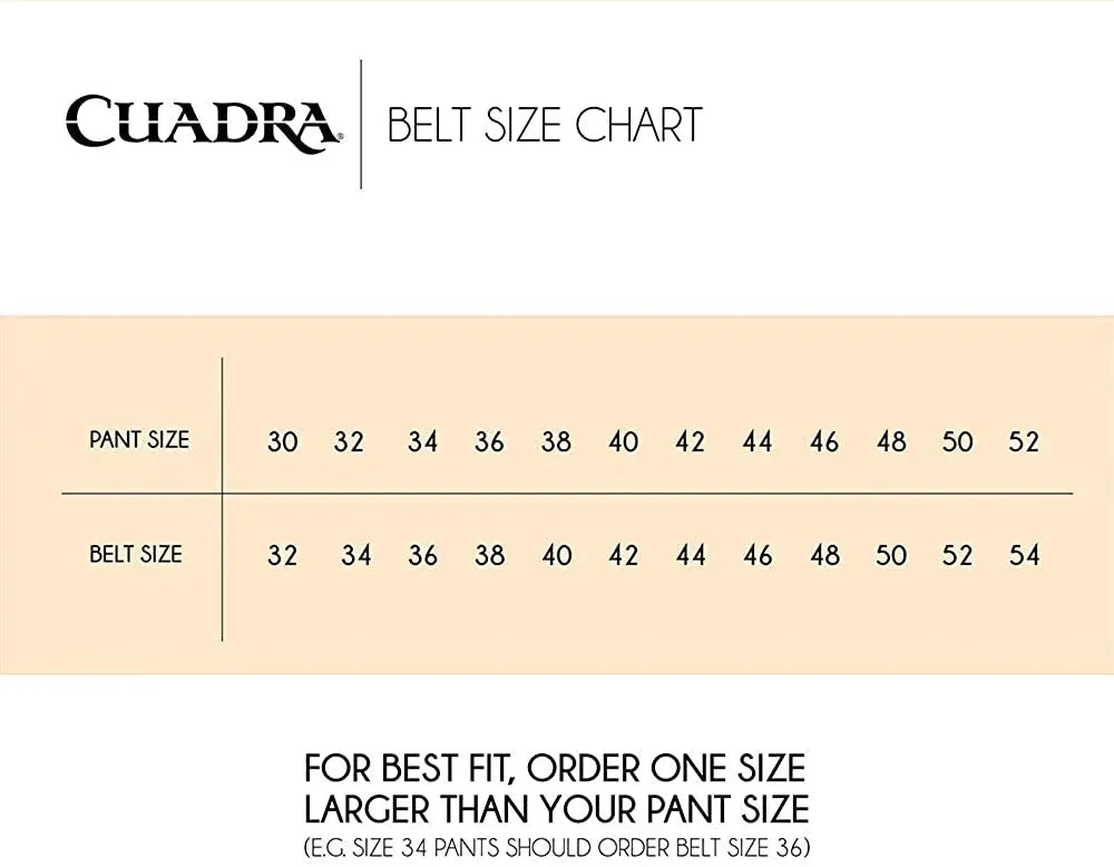 Men’s Cuadra Engraved honey urban leather belt