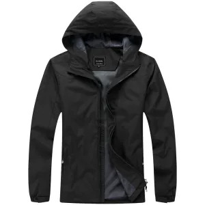 Men's Lightweight Rain Jacket - Grey