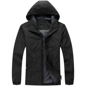 Men's Lightweight Rain Jacket - Red