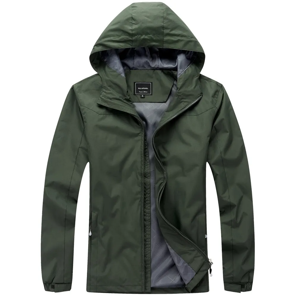 Men's Lightweight Rain Jacket - Red