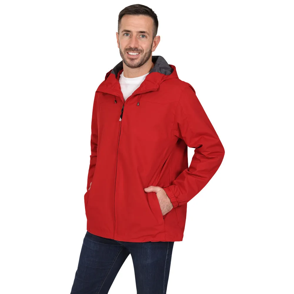 Men's Lightweight Rain Jacket - Red