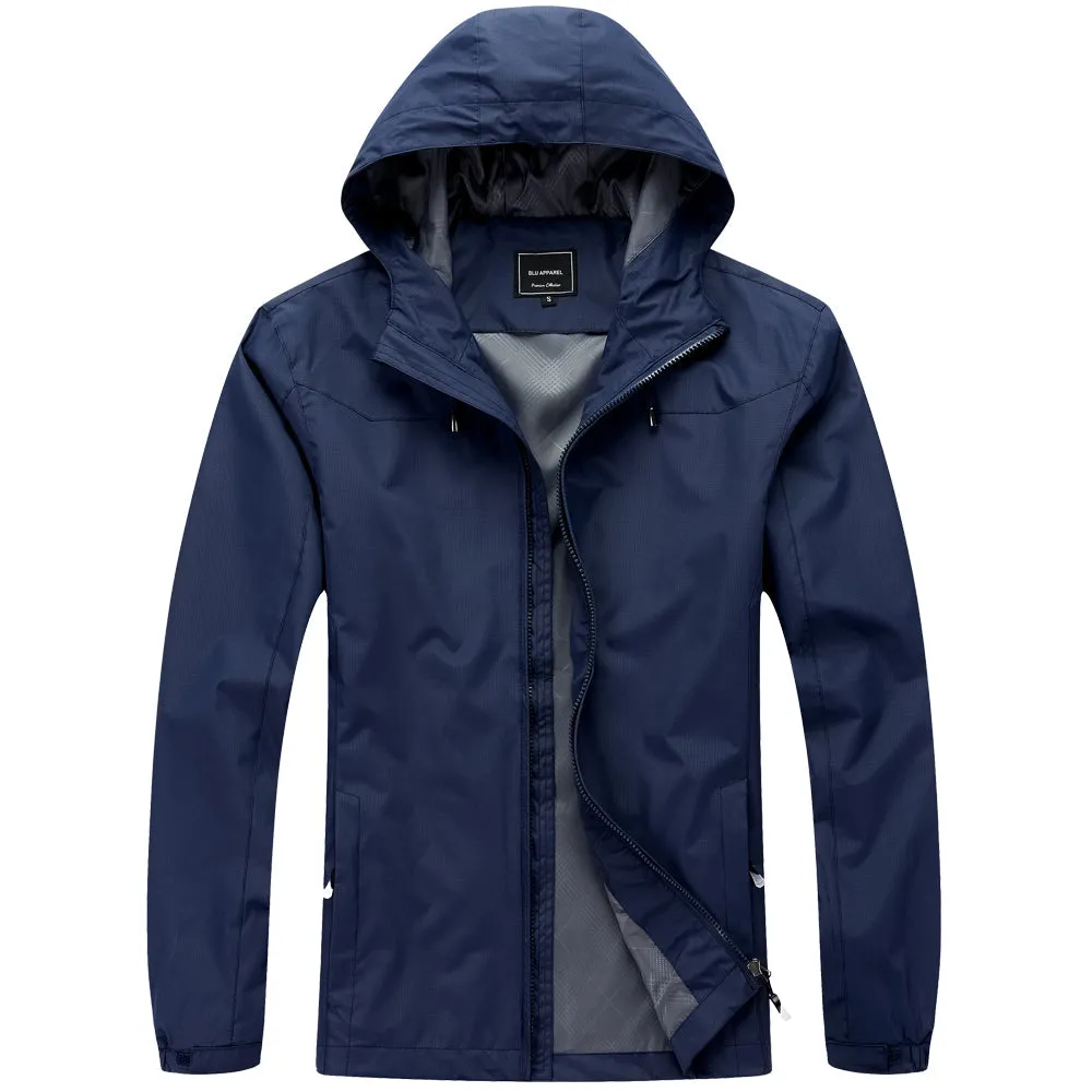 Men's Lightweight Rain Jacket - Red