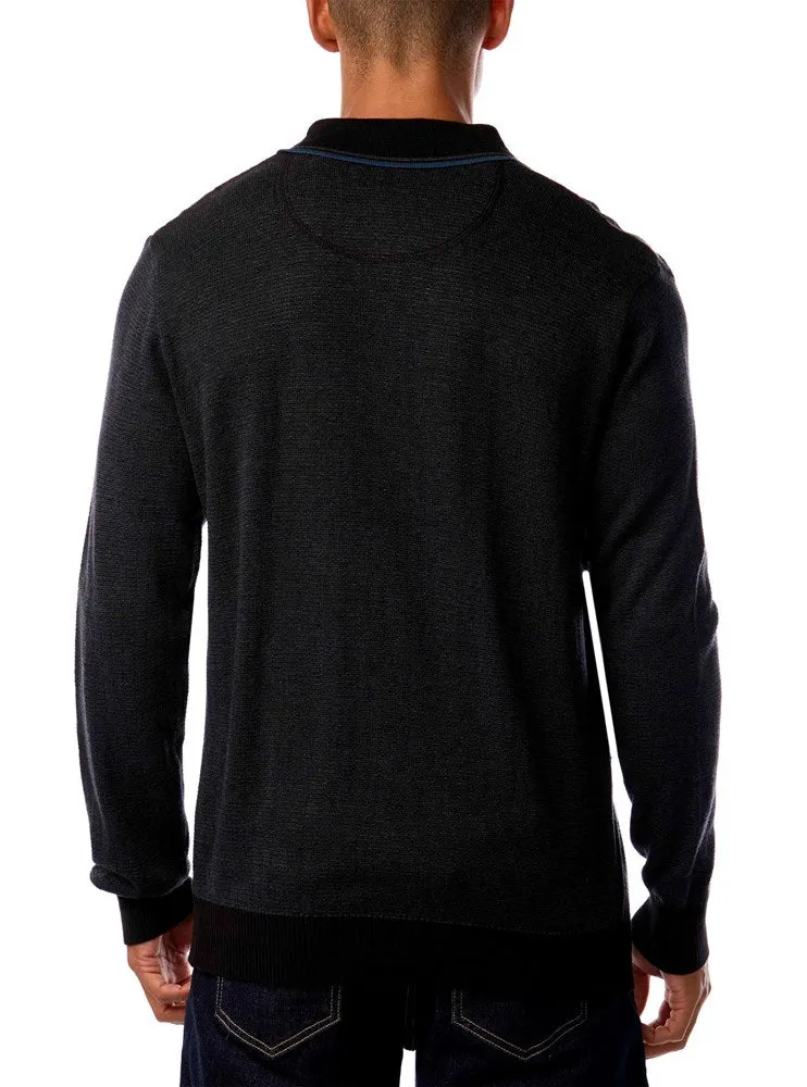 Men's long sleeve polo