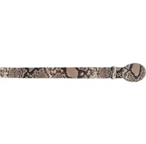 Men’s Los Altos Python Belly Cowboy Belt Nonadjustable