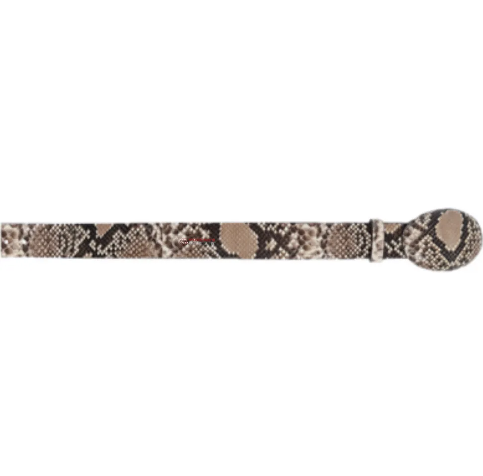 Men’s Los Altos Python Belly Cowboy Belt Nonadjustable