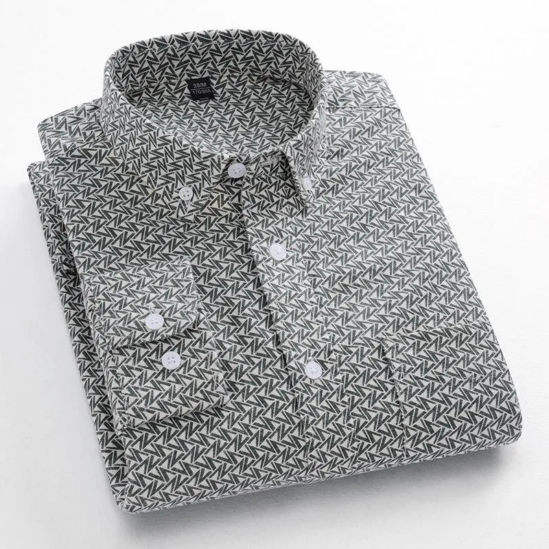 Men's Oxford Shirts Formal Business Long Sleeves Cotton Casual Dress Shirts Tops