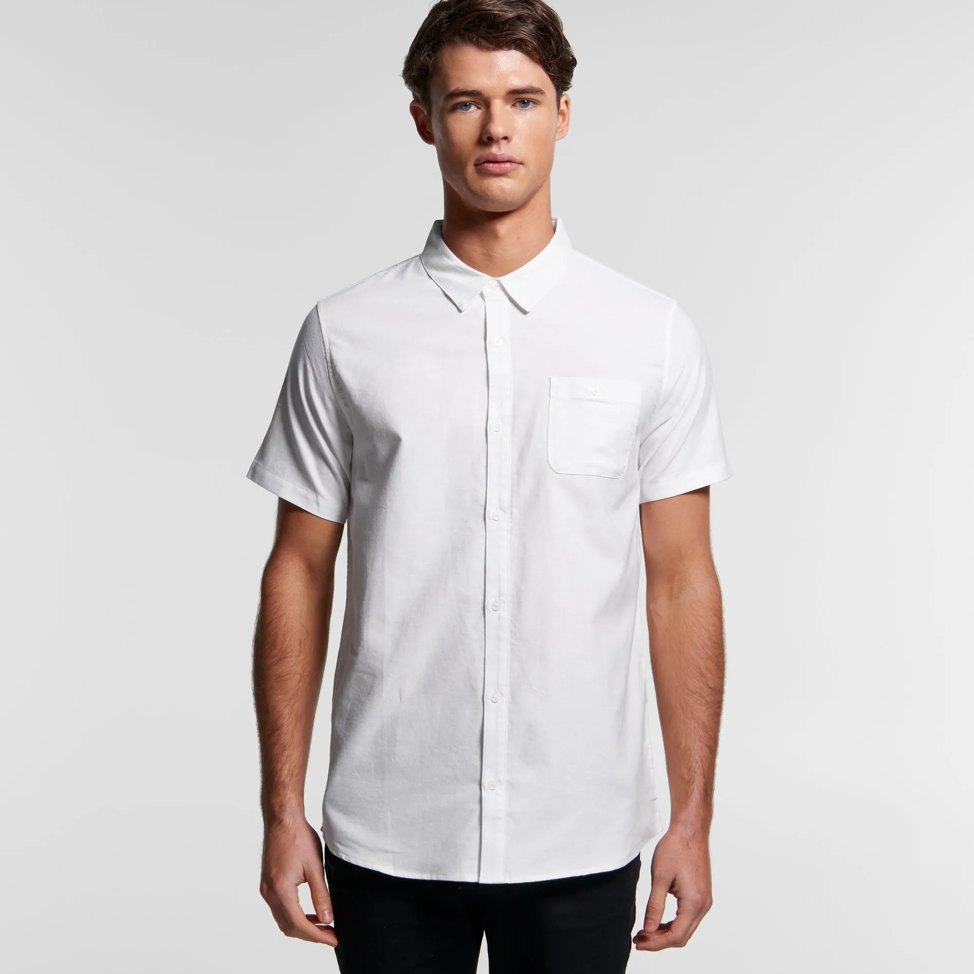 Mens Oxford Short Sleeve Shirt (AS-5407)