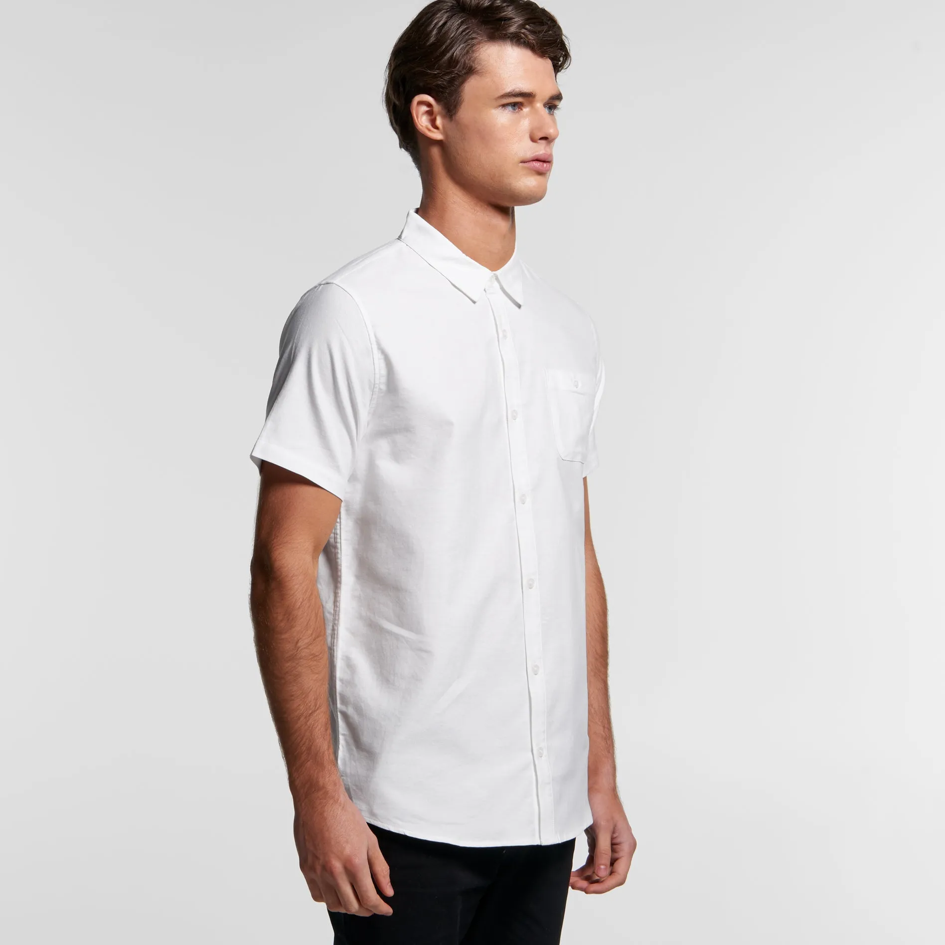 Mens Oxford Short Sleeve Shirt (AS-5407)