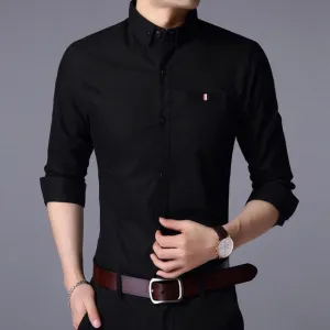 Men's Shirts /  Long Sleeve Slim Fit Shirt