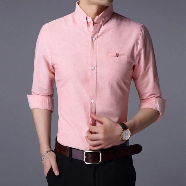 Men's Shirts /  Long Sleeve Slim Fit Shirt